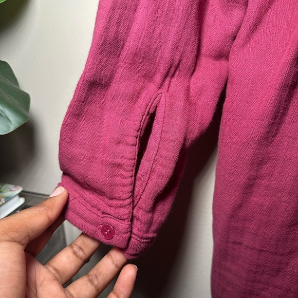 Free People X CP Shades Wine Yoko Tunic Top Women's Long Sleeve Size M - Picture 5 of 15